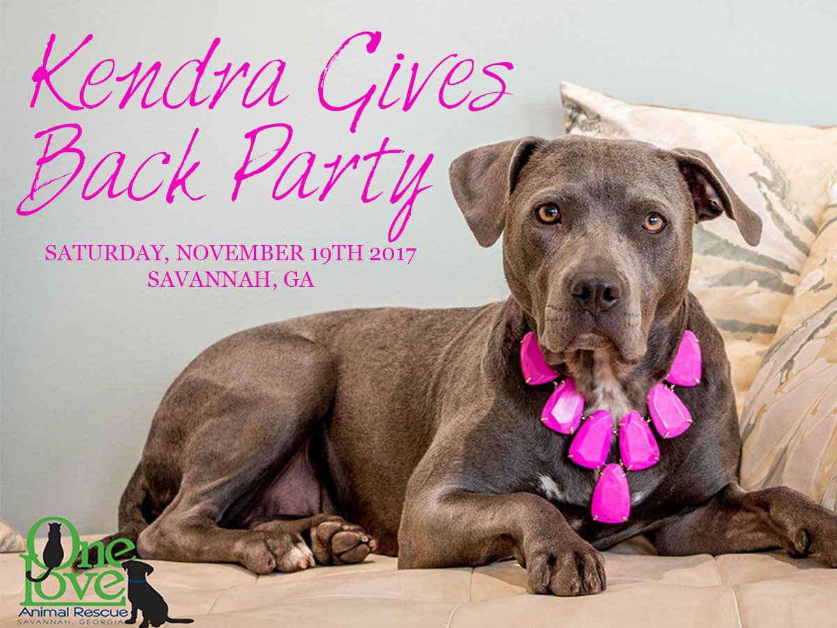 Kendra Scott Gives Back featuring One Love Animal Rescue in Savannah, GA