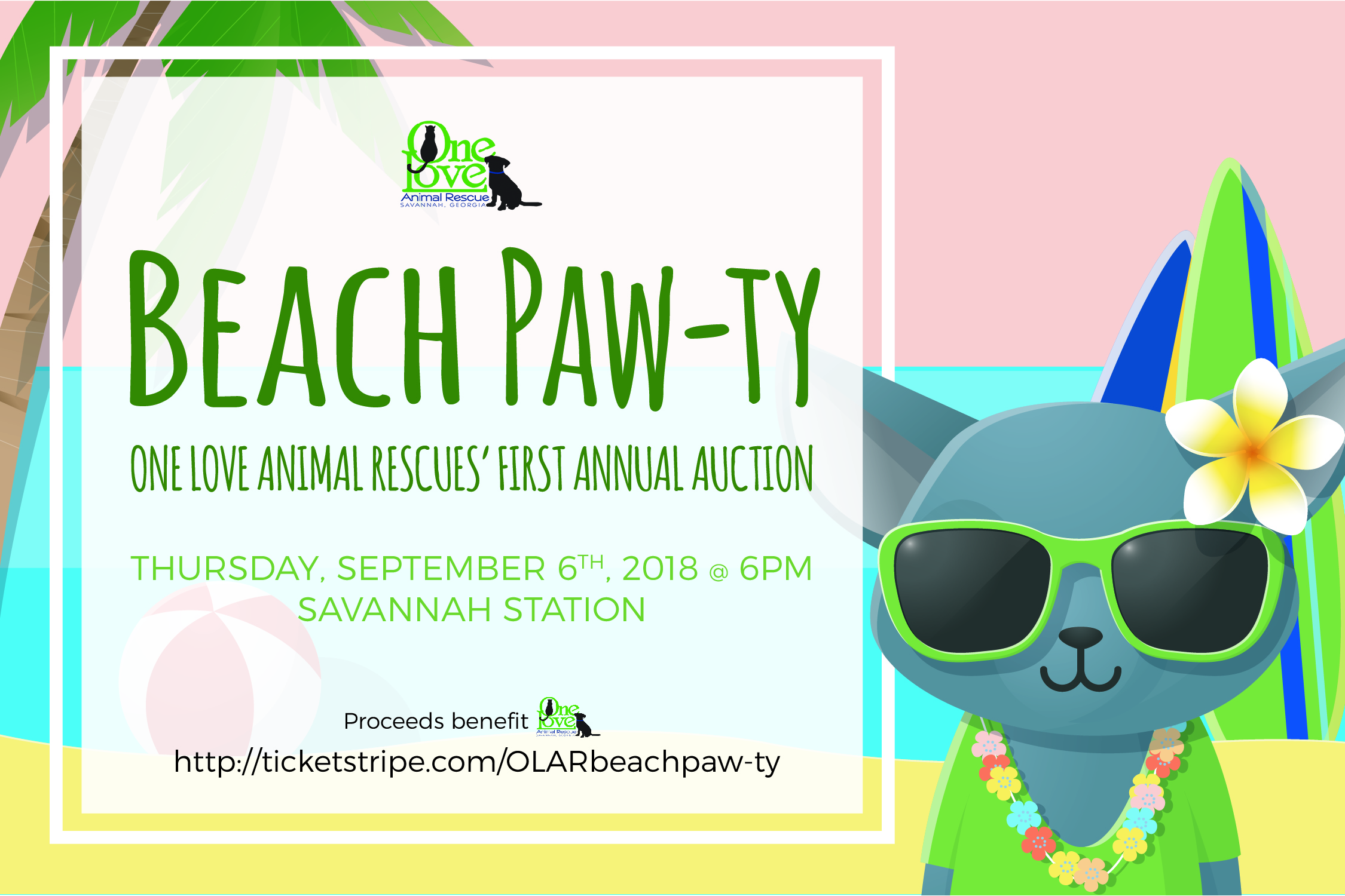Beach Paw-ty, One Love Animal Rescue's first annual auction